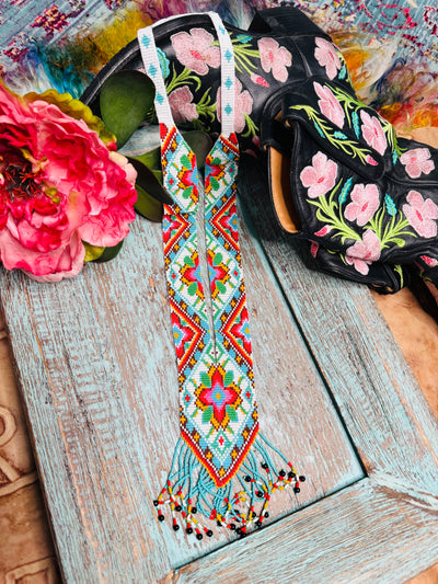 Hand Beaded Bohemian Necklace