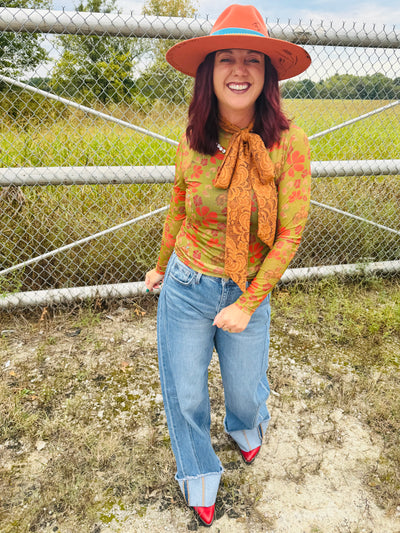 Bronc Rider Mesh Top