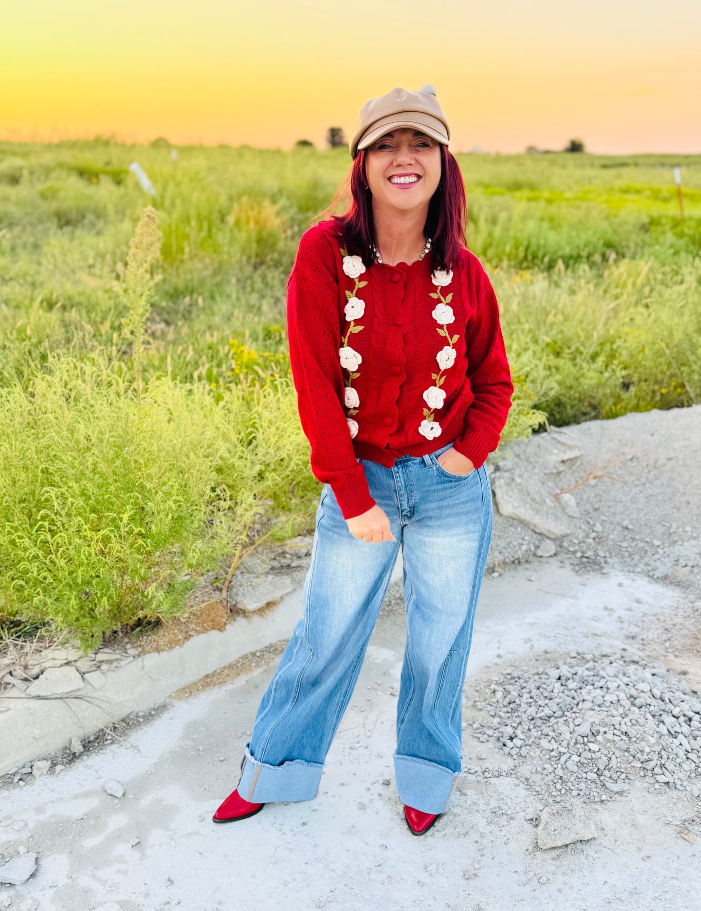 Crochet Flower Cardigan crochet