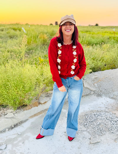 Crochet Flower Cardigan crochet