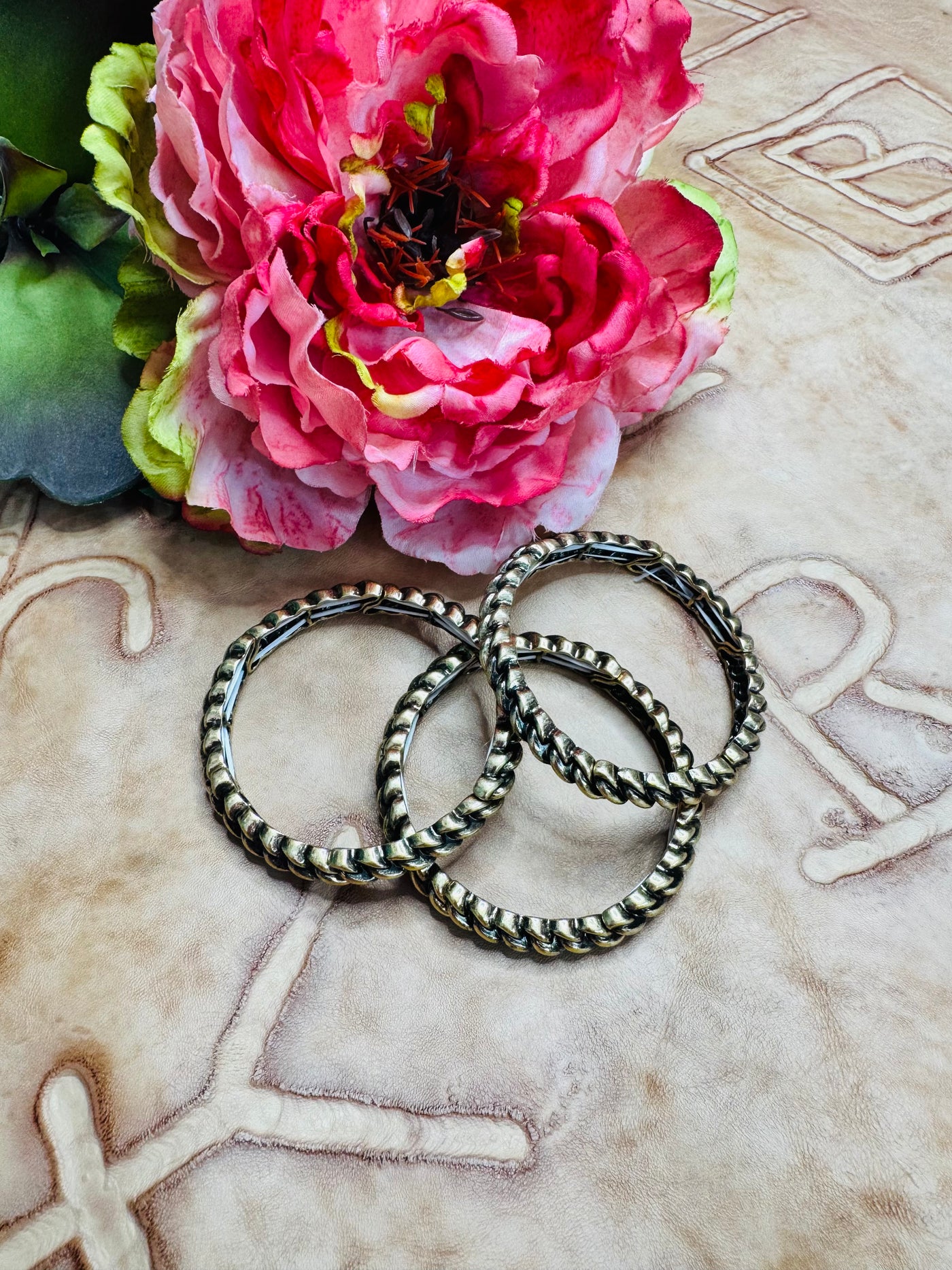 Small Gold Braided Bracelet