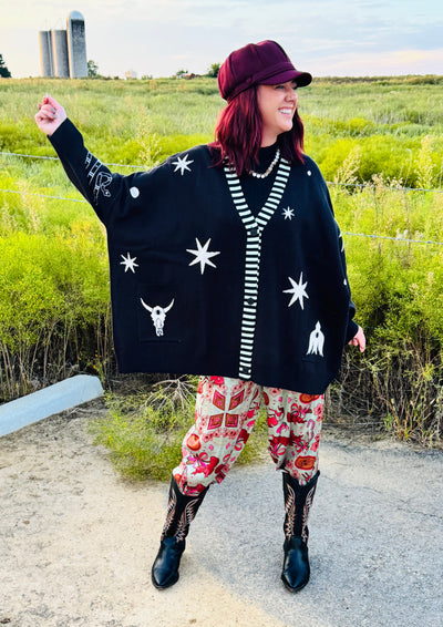 Bizarre Oversized Cardigan