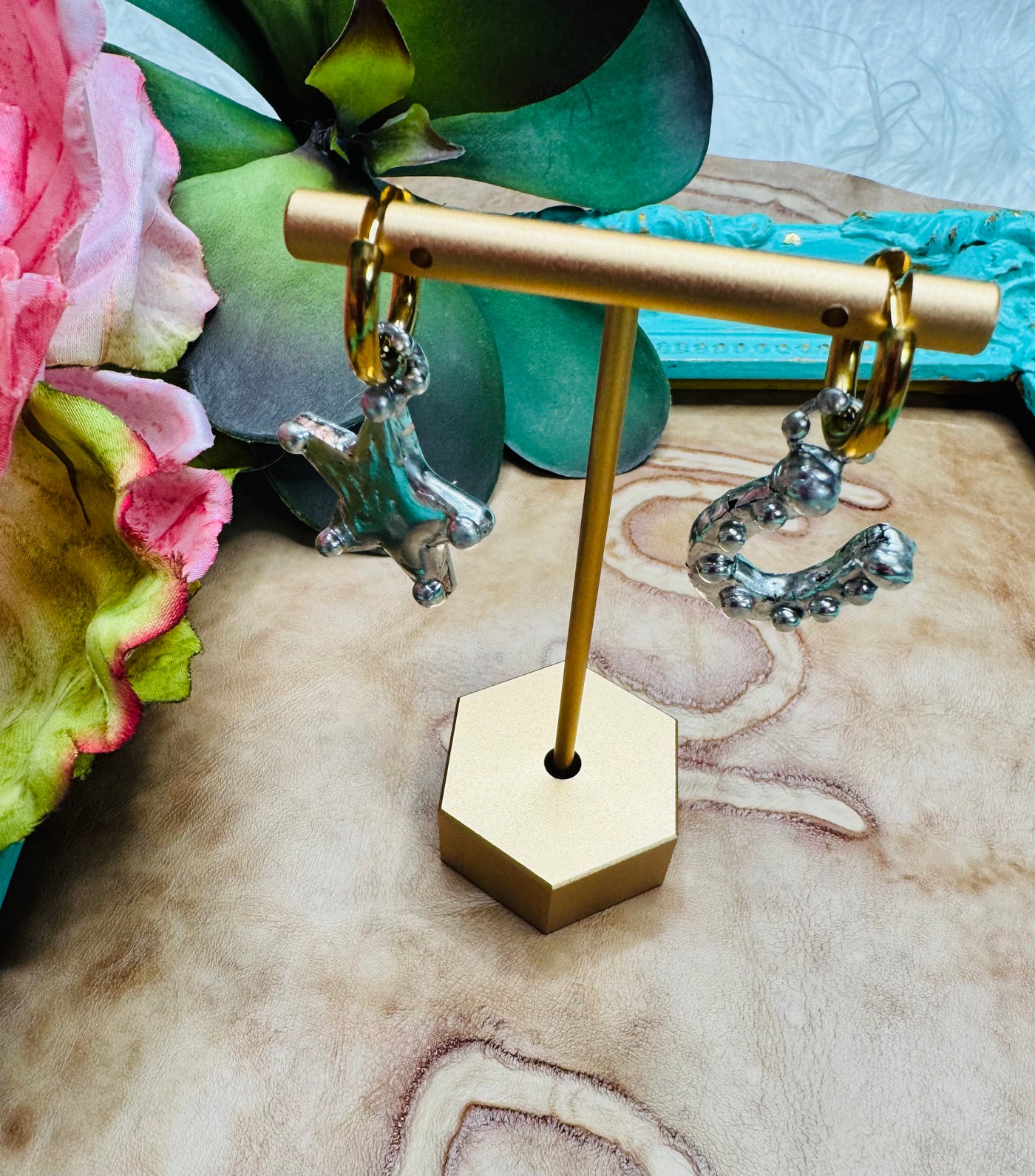 Star & Horseshoe Dangle Earrings