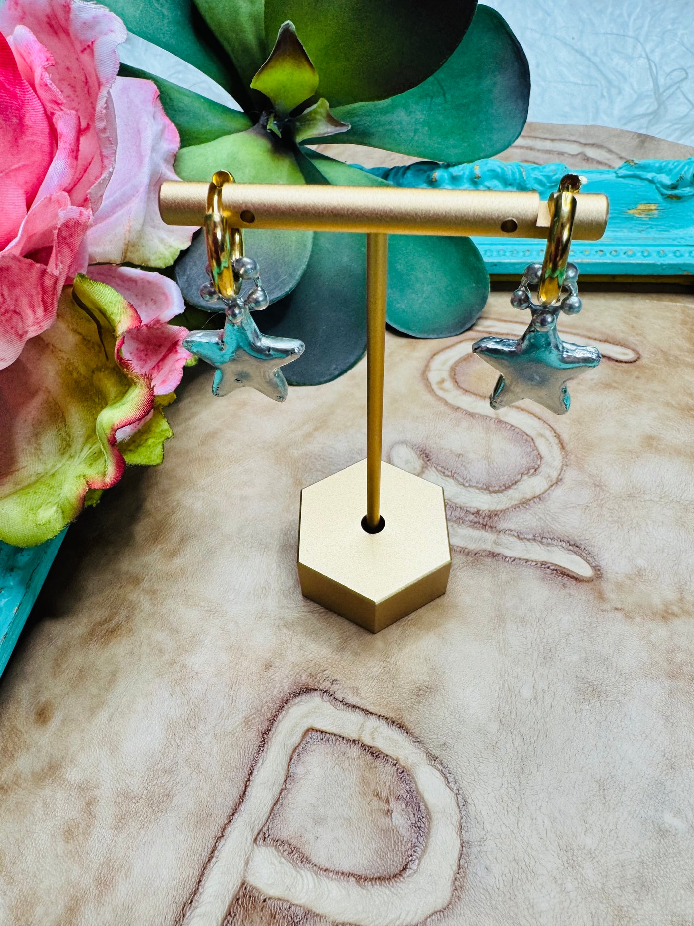 Star Dangle Earrings