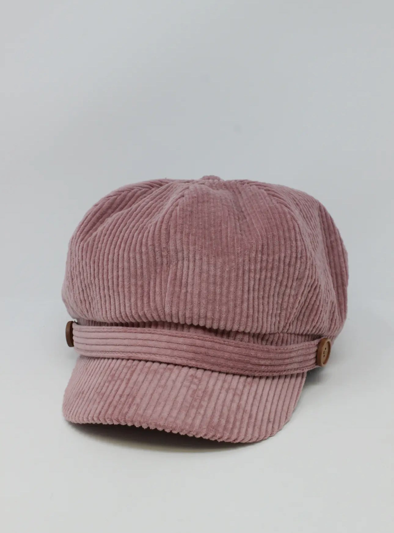 Mauve Corduroy Cabbie Hat