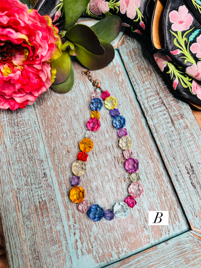 Rainbow Crystal Necklace