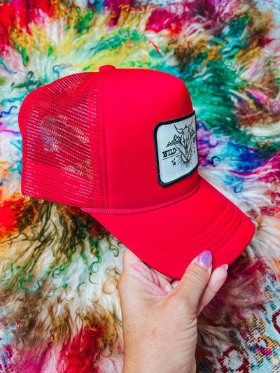 Wild West Red Trucker Hat