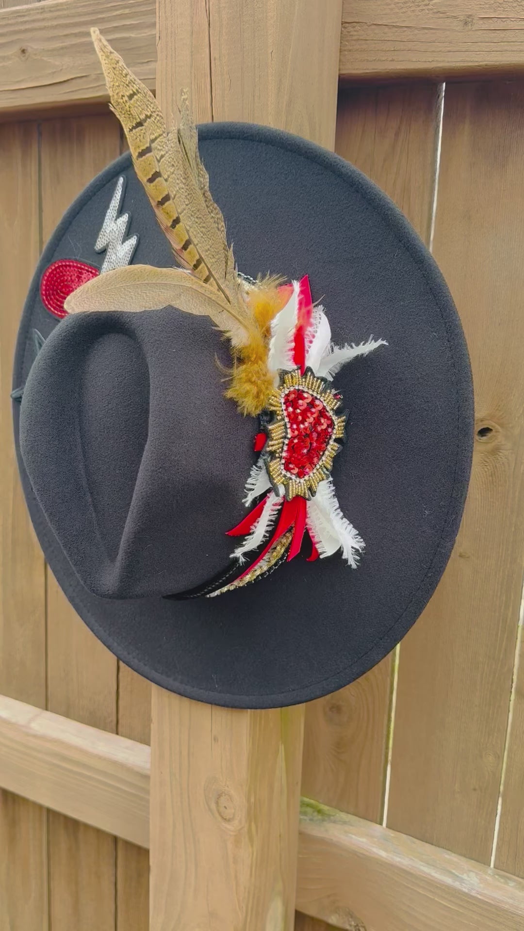 3D Heart Throb Felt Hat